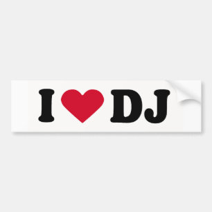 I KÄRLEK DJ BILDEKAL