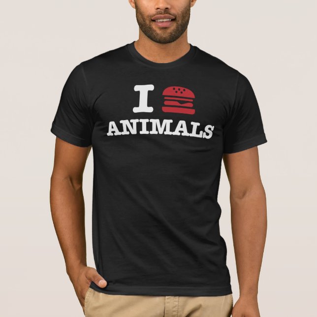 i kärlek djur2 t-shirt (Framsida)