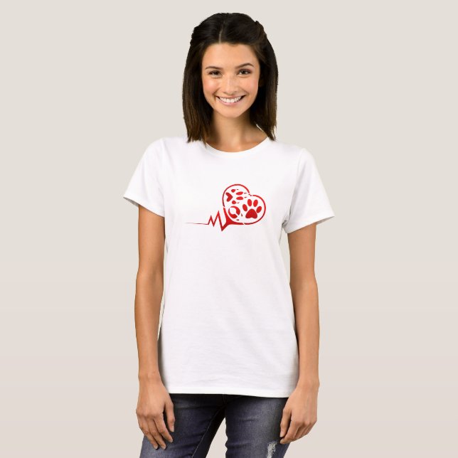 i kärlek djur t-shirt (Hel framsida)