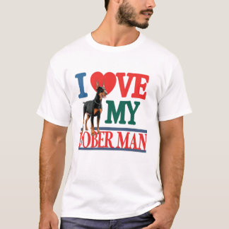 I kärlek Doberman Hund T Shirt