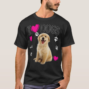 I Kärlek    DogsGolden Labrador hämtar skjorta T Shirt