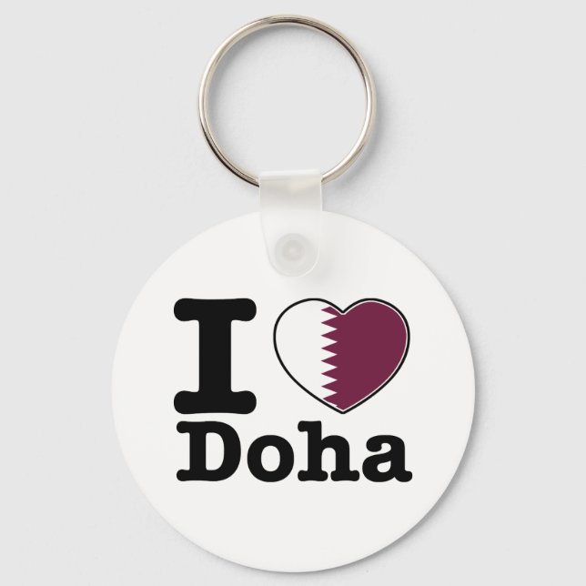 I kärlek Doha Nyckelring (Framsida)