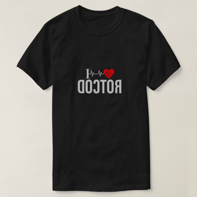 I KÄRLEK DOKTOR NURSE T SHIRT (Design framsida)