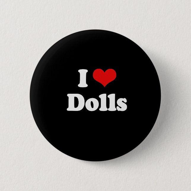 I Kärlek Dolls Tshirt Knapp (Framsida)