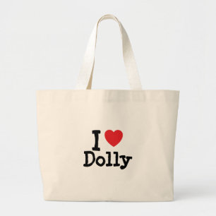 I kärlek Dolly hjärta T-Shirt Jumbo Tygkasse