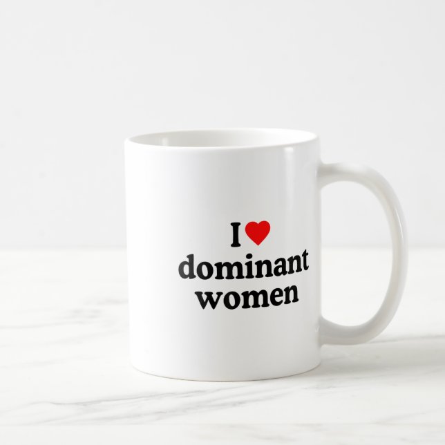 I Kärlek Dominant Women Shirt - jag är hjärtdomina Kaffemugg (Höger)