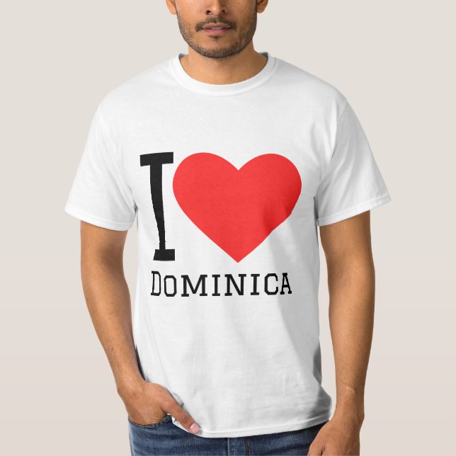 I kärlek dominica t shirt (Framsida)