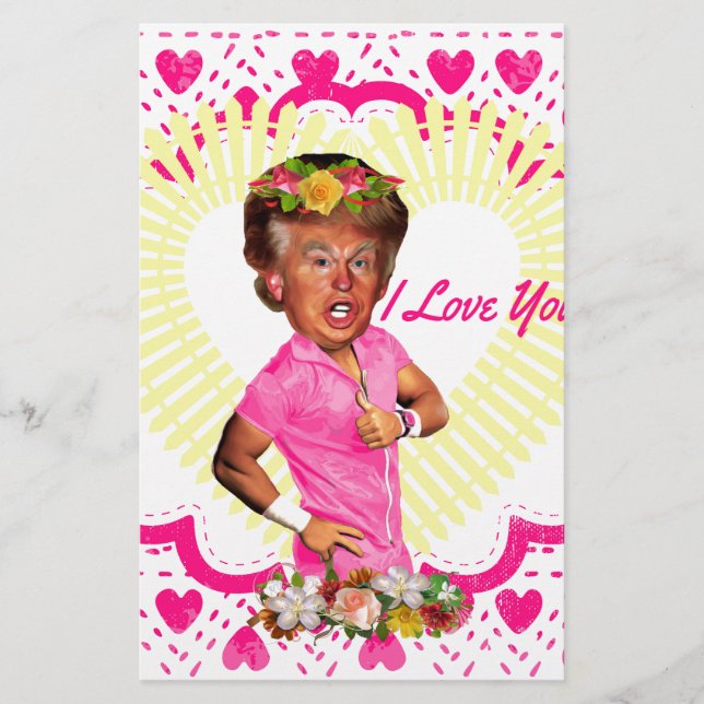 i kärlek donald trump brevpapper (Framsida)