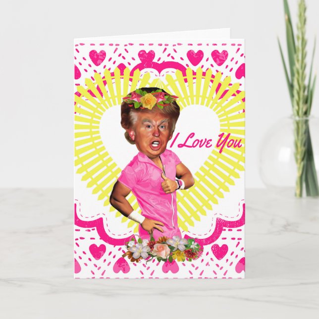 i kärlek donald trump helgkort (Framsida)