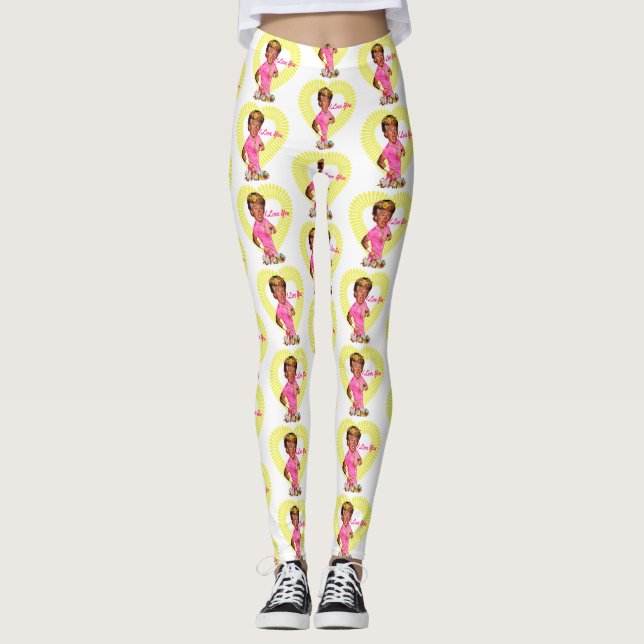 I kärlek donald trumpäring. leggings (Framsida)