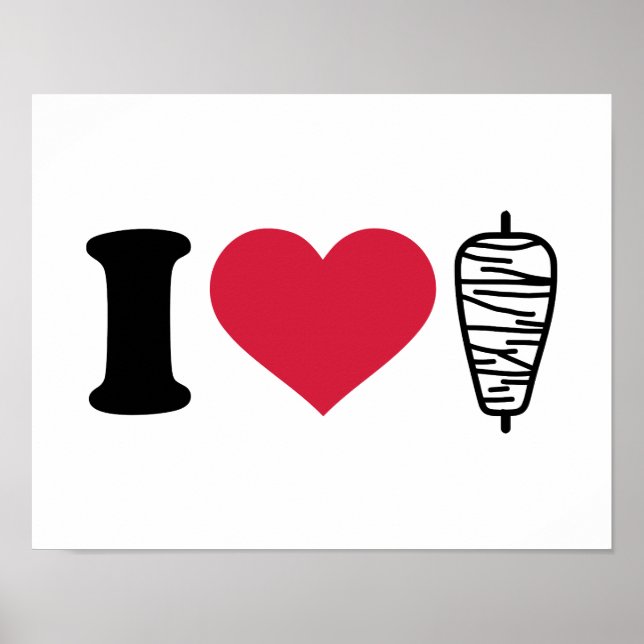 I kärlek Doner kebap Poster (Framsidan)