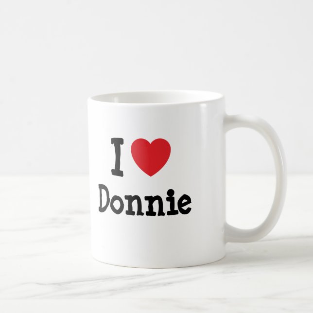 I kärlek Donnie hjärta T-Shirt Kaffemugg (Höger)