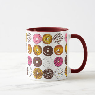 I Kärlek Donuts Dozen Doughnut Breakfast Food Mugg