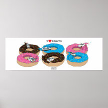 "I Kärlek Donuts"-insamlarna Poster