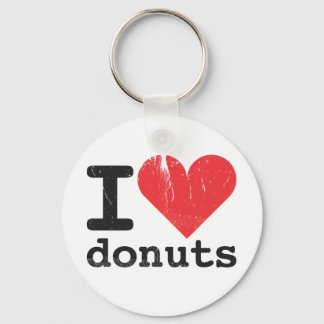 I kärlek donuts Keychain Nyckelring