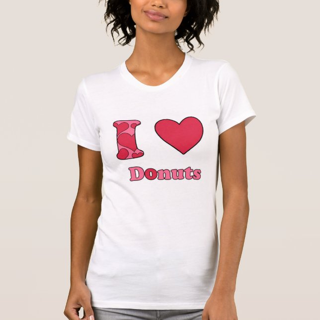 I kärlek donuts tee shirt (Framsida)