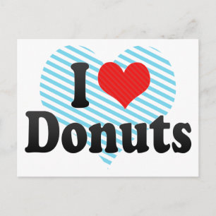 I Kärlek Donuts Vykort
