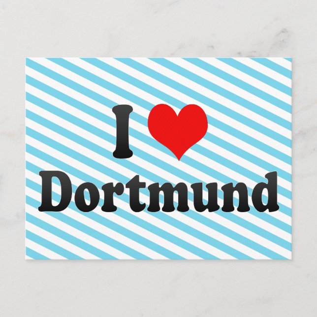 I Kärlek Dortmund, Tyskland Vykort (Framsida)