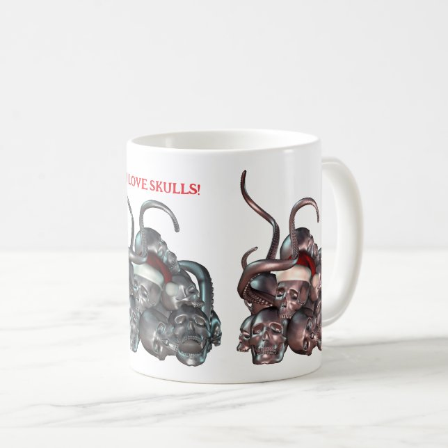 I Kärlek Döskallar! Hullpil och tentakler Kaffemugg (Framsida höger)