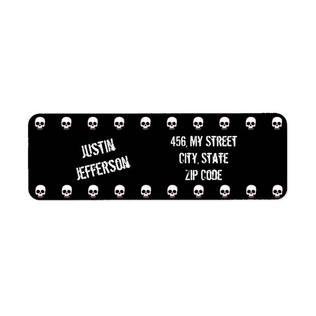 I KÄRLEK DÖSKALLAR RETURADRESS ETIKETT (Framsidan)