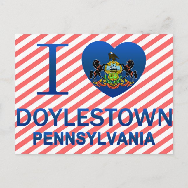 I Kärlek Doylestown, PA Vykort (Framsida)