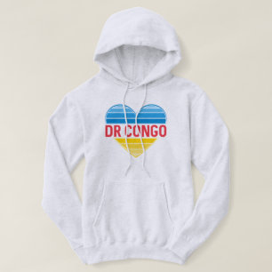 I Kärlek DR Kongo, Kongo-Kinshasa Heart Hoodie