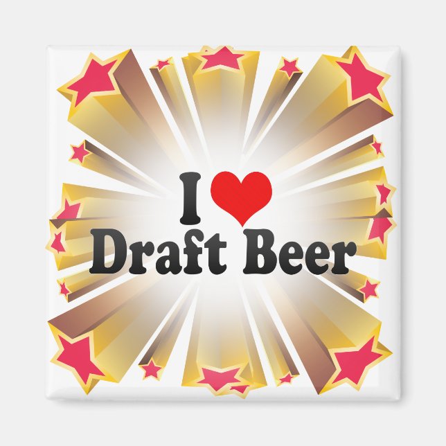 I Kärlek Draft Beer Magnet (Framsidan)