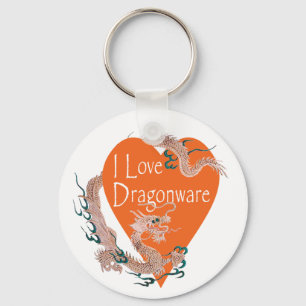 I Kärlek Dragonware-nyckelkedja Nyckelring