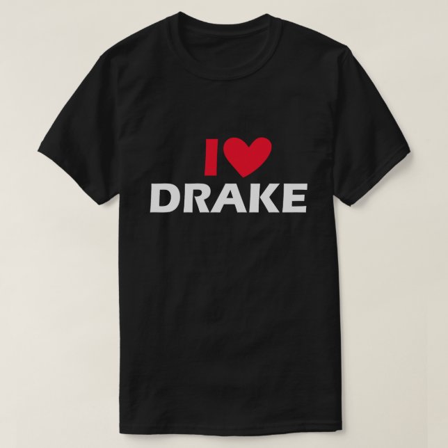 I KÄRLEK DRAKE T SHIRT (Design framsida)