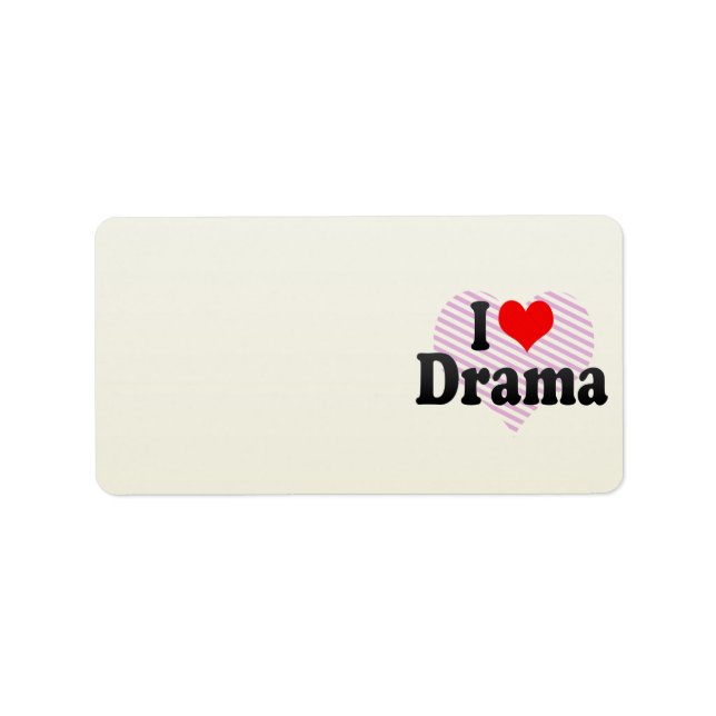 I kärlek Drama Adressetikett (Framsidan)