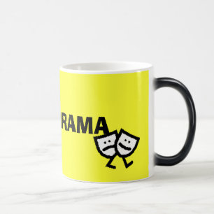 I KÄRLEK DRAMA med gångmasker morfande mugg