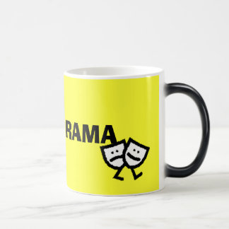 I KÄRLEK DRAMA med gångmasker morfande mugg