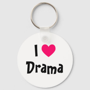 I Kärlek Drama Nyckelring