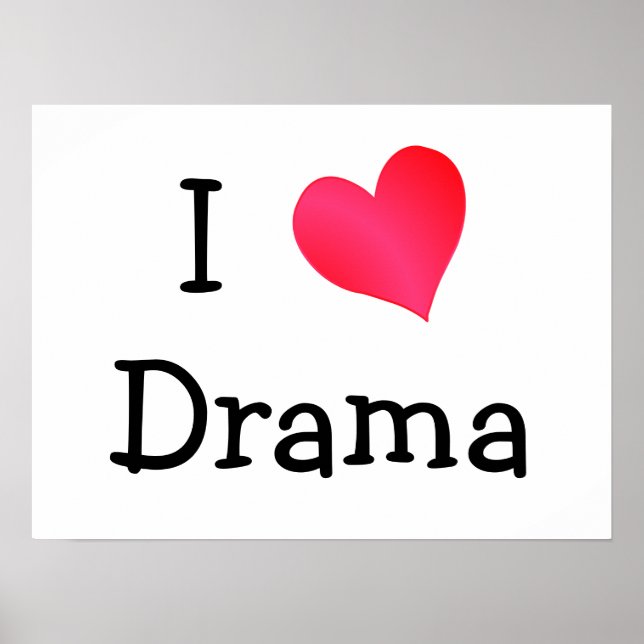 I Kärlek Drama Poster (Framsidan)