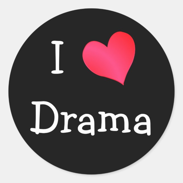 I Kärlek Drama Runt Klistermärke (Framsida)