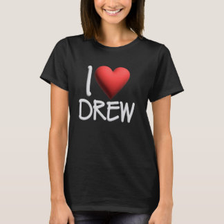 I Kärlek Drew Namn Personlig Manar Guy BFF Friend T Shirt