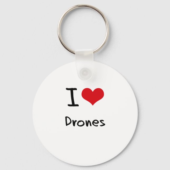 I Kärlek Drones Nyckelring (Framsida)