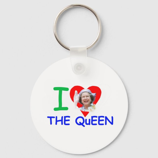 I kärlek drottningen - drottning Elizabeth II Nyckelring (Framsida)