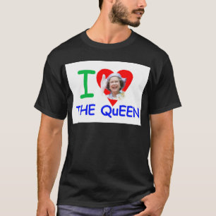 I kärlek drottningen - drottning Elizabeth II Tee Shirt