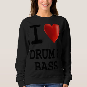 I Kärlek DRUM & BASS Music Heart T Shirt