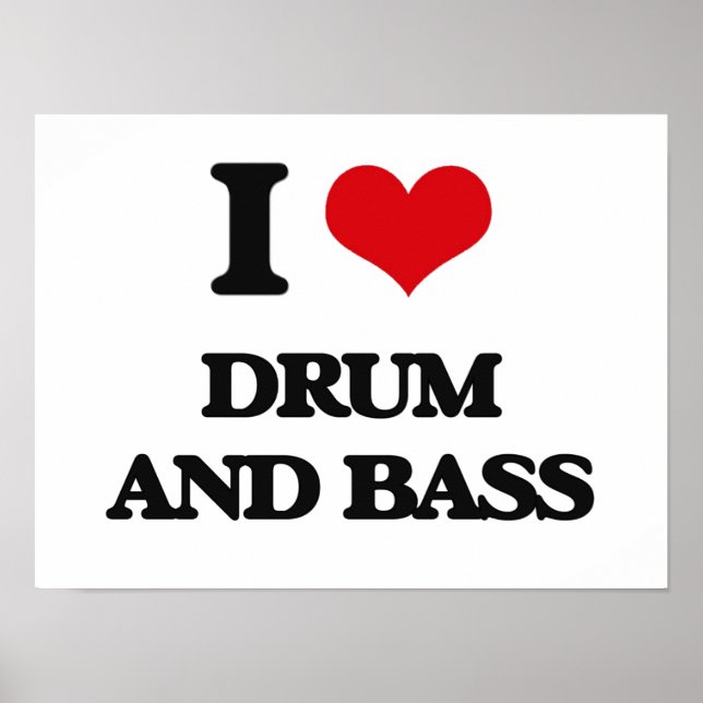 I KÄRLEK DRUM OCH BASS POSTER (Framsidan)