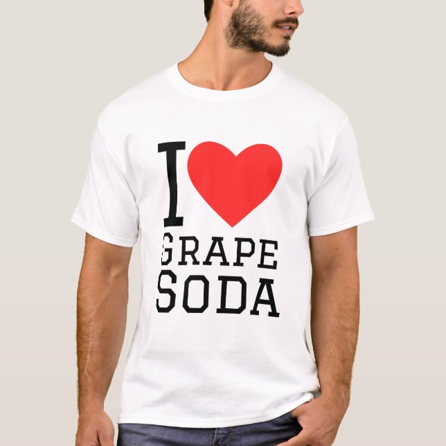 I kärlek druvsoda t shirt (Framsida)