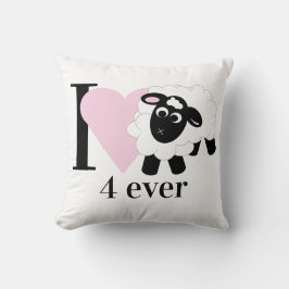I kärlek, du 4 gånger, Cute Tecknad Shee Kudde