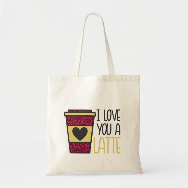 I kärlek du Alatte Tote Bag Tygkasse (Framsidan)