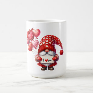 I kärlek du Alla hjärtans dag Gnome Kaffemugg