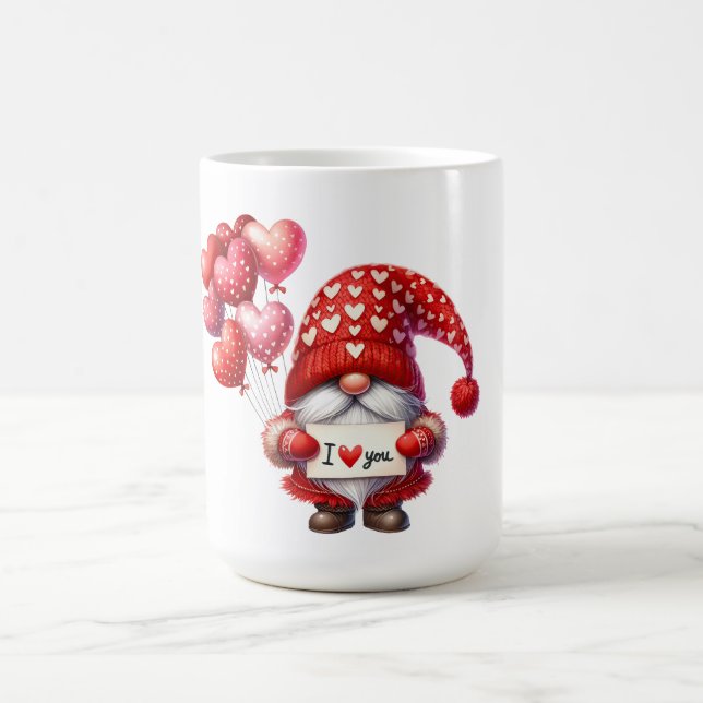 I kärlek du Alla hjärtans dag Gnome Kaffemugg (Center)