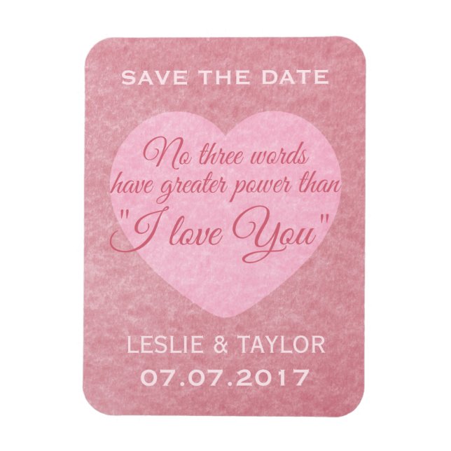 "I KÄRLEK DU" anpassningsbar magnet (Vertikal)