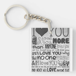 ***I KÄRLEK DU ÄR MER ÄN NÅGON*** KEYCHAIN