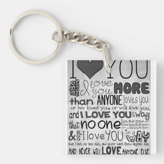 ***I KÄRLEK DU ÄR MER ÄN NÅGON*** KEYCHAIN (Framsidan)