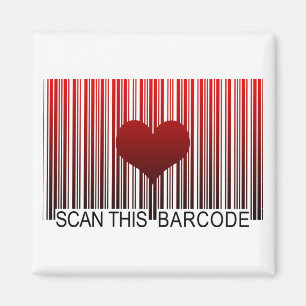 I KÄRLEK DU BARCODE MAGNET